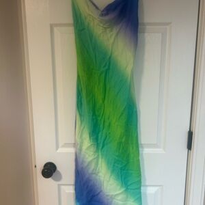 Zara Multicolor Tie-Dye Dress medium